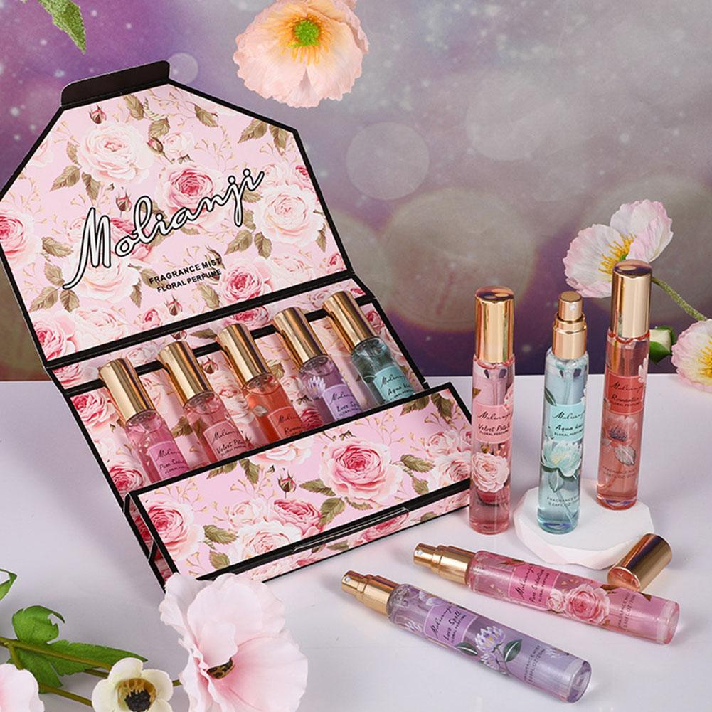 Perfume Fragrance Gift Set - Klasyczny zestaw perfum różowych dla kobiet,