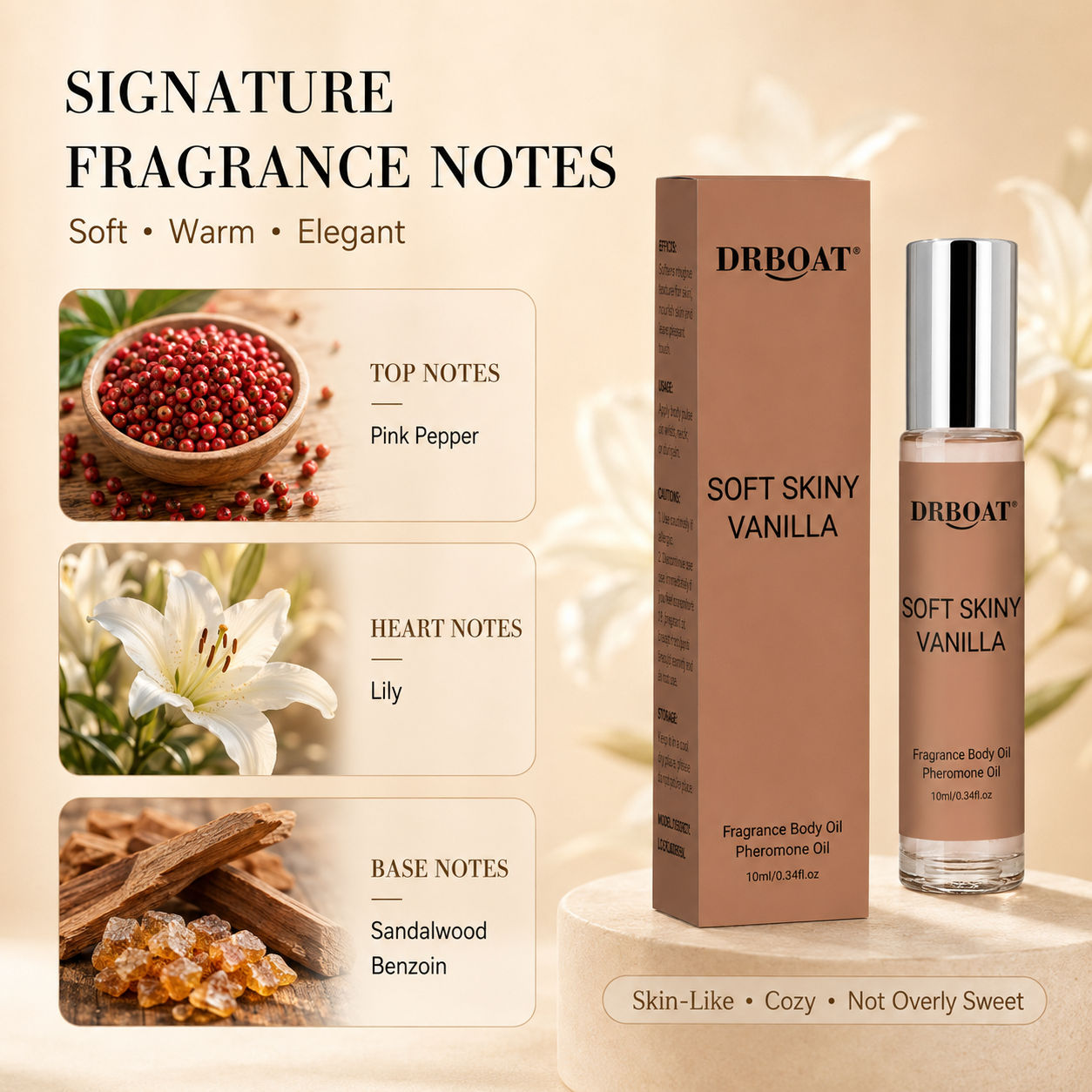 Damski olejek zapachowy w form – Perfume Fragrance Vanilla recenzja i cena